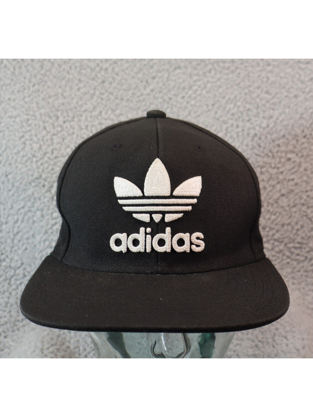 Adidas Black Embroidered Snapback Baseball Hat Cap